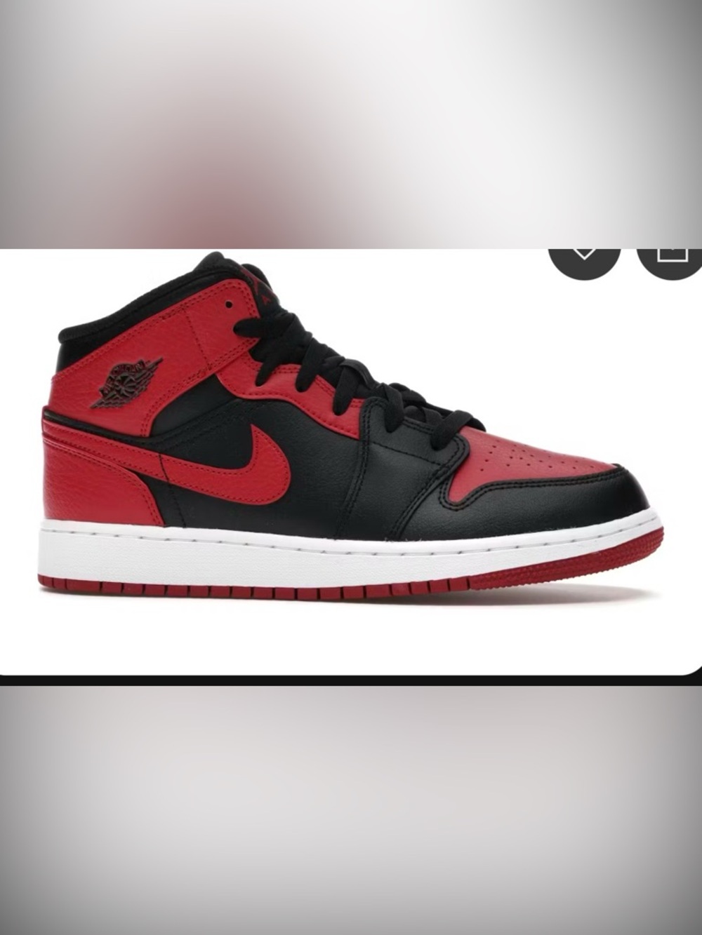 Nike Air Jordan 1 Mid - Black/Red